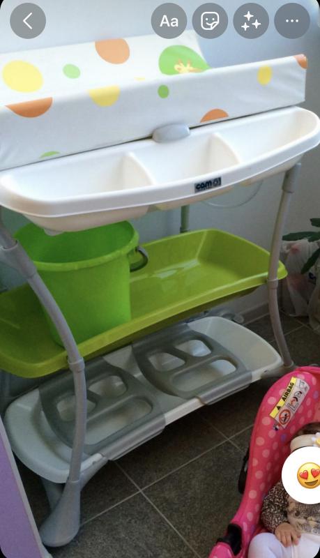 Продам детскую ванночку для купания с пеленальным столиком фирмы Cam производства Италия, б/у в очен - Новотроицк