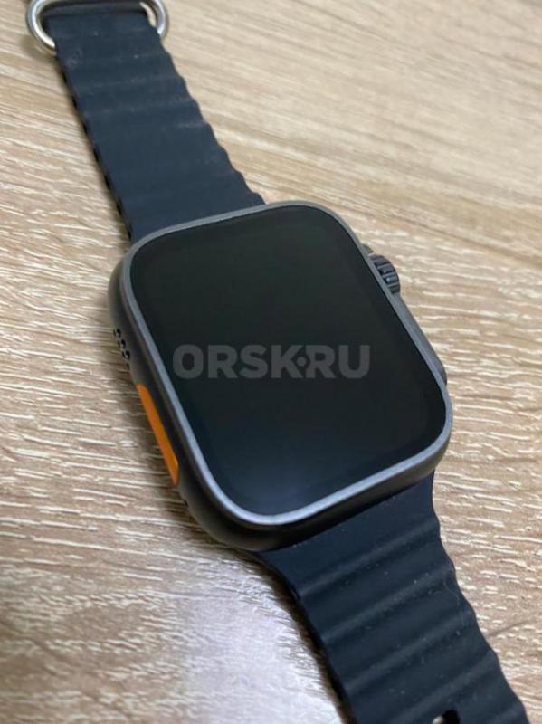 Смарт часы Smart Watch 8 Ultra черный, в отличнейшем состоянии - ни корябины - не носили, всё есть - Орск