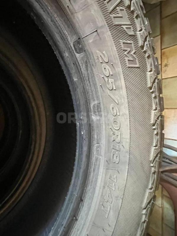 Hankook Dynapro AT2 RF11 265/60/18
Отличное состояние, протектор на фото
Цена за шину - Орск