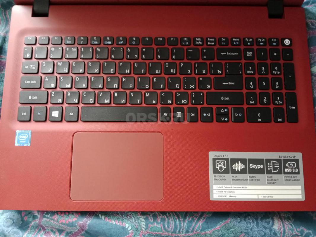 Ноутбук Acer 15.6 диагональ подойдёт для работы учебы состояние отличное пользовались редко в основн - Орск