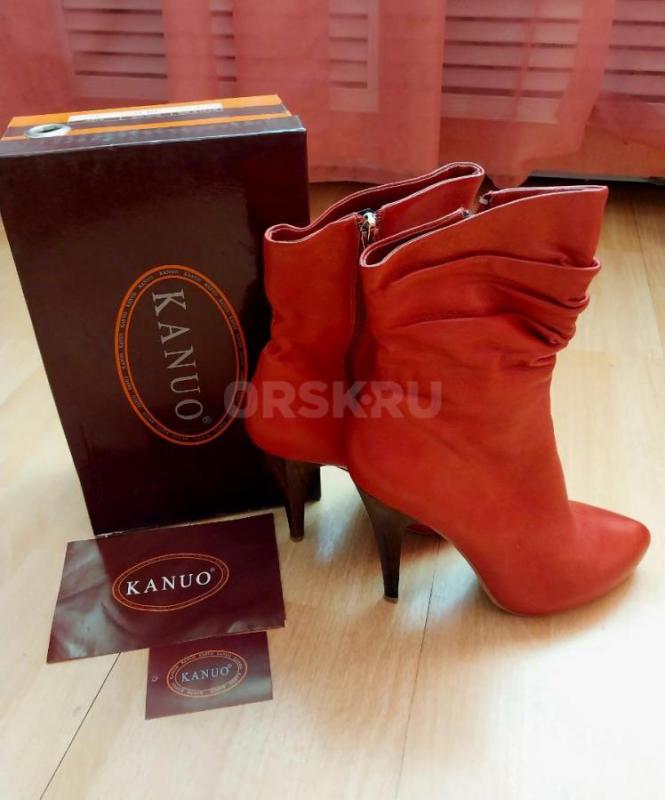 Новые полусапожки женские, натуральная кожа, скрытая платформа!!! - Орск