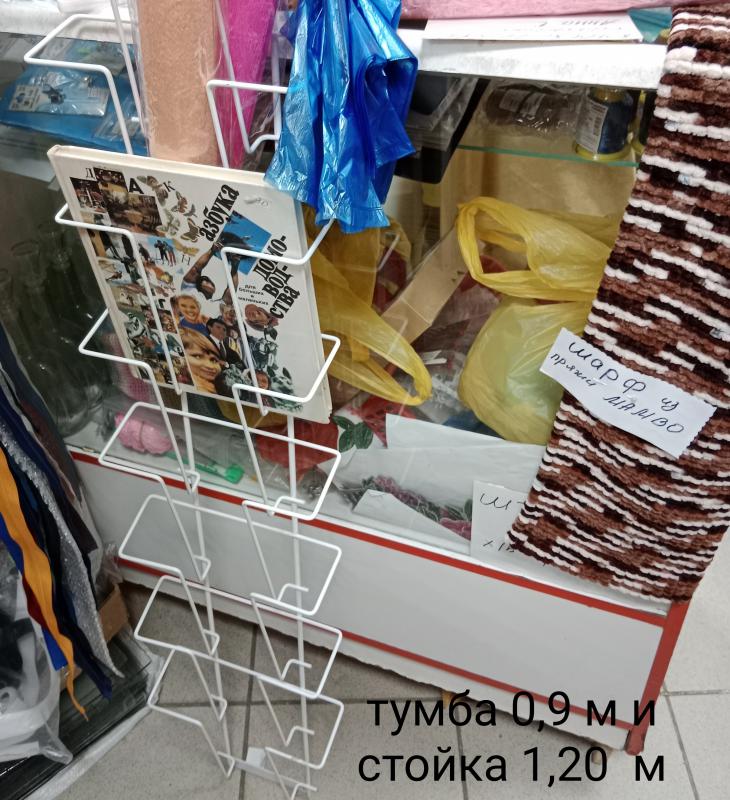 Витрины, тумбы, гардина, эконом панель с крючками - Новотроицк