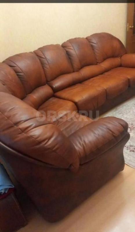 Продам угловой кожаный диван. - Орск