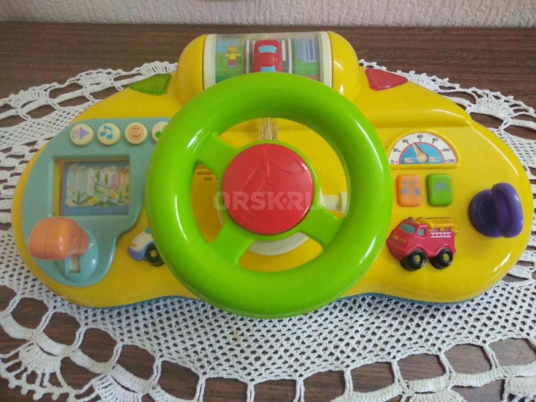 Игрушки свето-музыкальные развивающие от 6 мес (на батарейках): 1) автомобиль - понятие формы, цвета - Орск