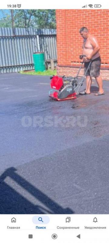 Acфальтировaниe и благоустройcтво. - Орск