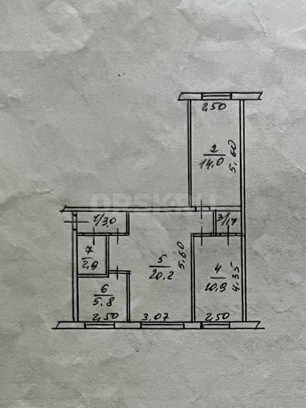 Продам просторную и светлую квартиру площадью 58,5 м², расположенная по адресу: проспект Ленина, дом - Орск