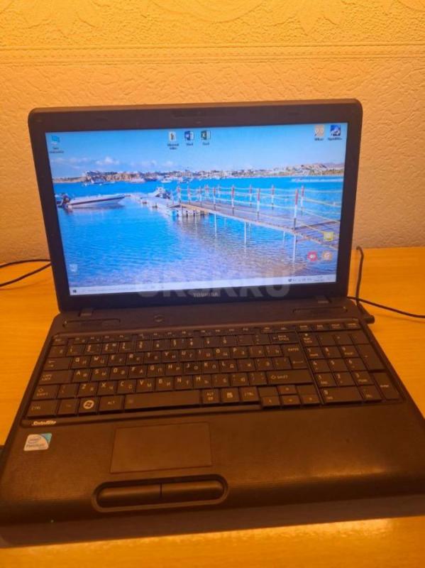 Ноутбук Toshiba Процессор Intel Pentium Core Dual (2 ядра), 4Gb, SSD 128Gb, Windows10. - Орск