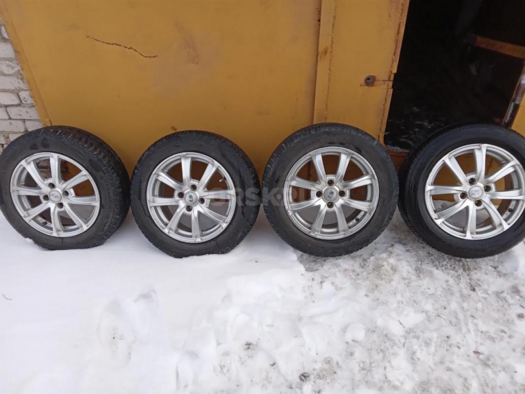 Диски литые LS в сборе с резиной VIATTI STRADA, размер 185/65/R15, разболтовка 4×100, стояли на рио - Орск