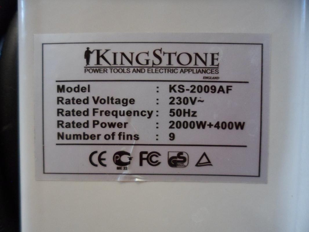 Масляный радиатор-обогреватель KingStone. 9 секций радиатора + встроенный тепловентилятор. - Новотроицк