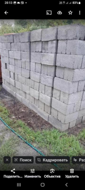 Продам шлакоблоки количестве 2000шт размер 20×20×40см. - Орск