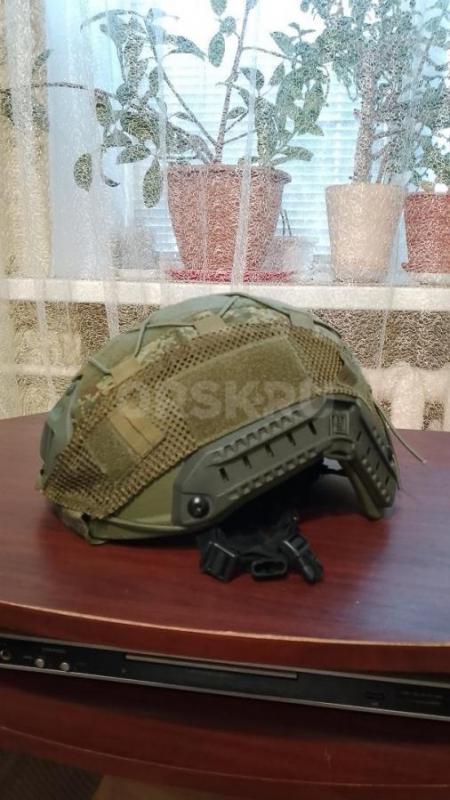 Шлем тактический боевой OPS CORE FAST (безухий), класс защиты БР2, материал арамид / кевлар, расцвет - Орск