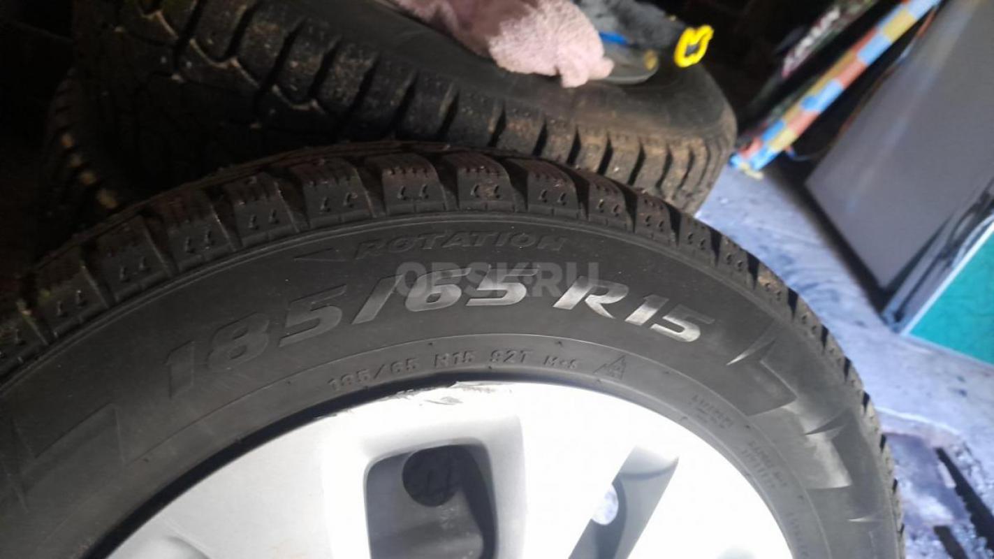 Продам комплект Зима Pirelli на штампах 185/65/r15 4×100 в хор.сост.торг - Орск