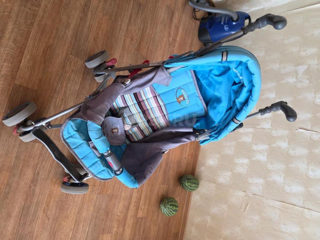 Продам детскую коляску-трость. 2 положения спинки(сидя и полулёжа), корзинка для игрушек, москитная - Орск