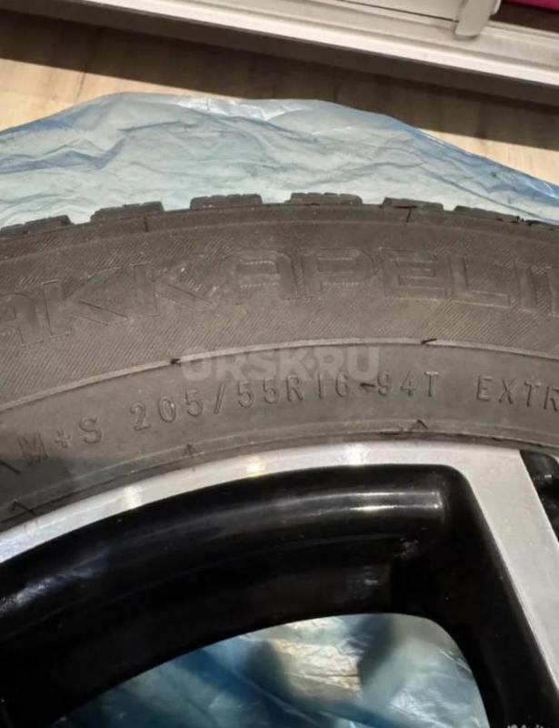 Продаю зимнию шипованную резину Nokian Hakkapeliitta 9. 205/55 r16. - Орск