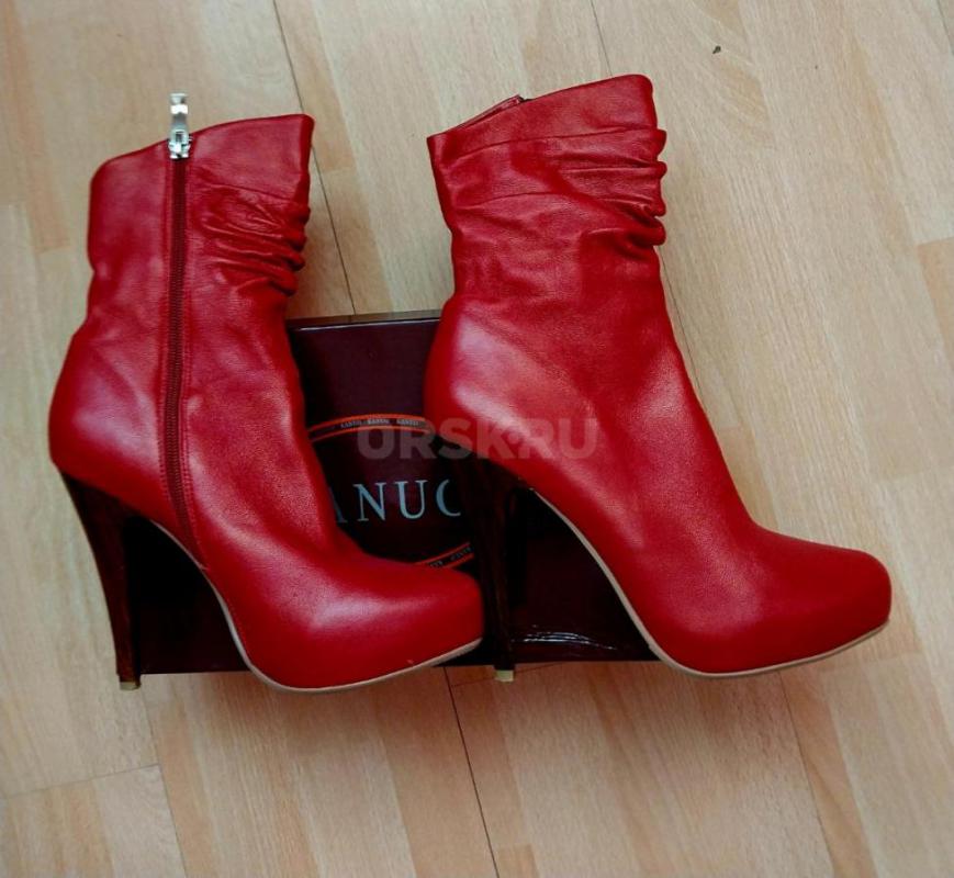 Новые полусапожки женские, натуральная кожа, скрытая платформа!!! - Орск