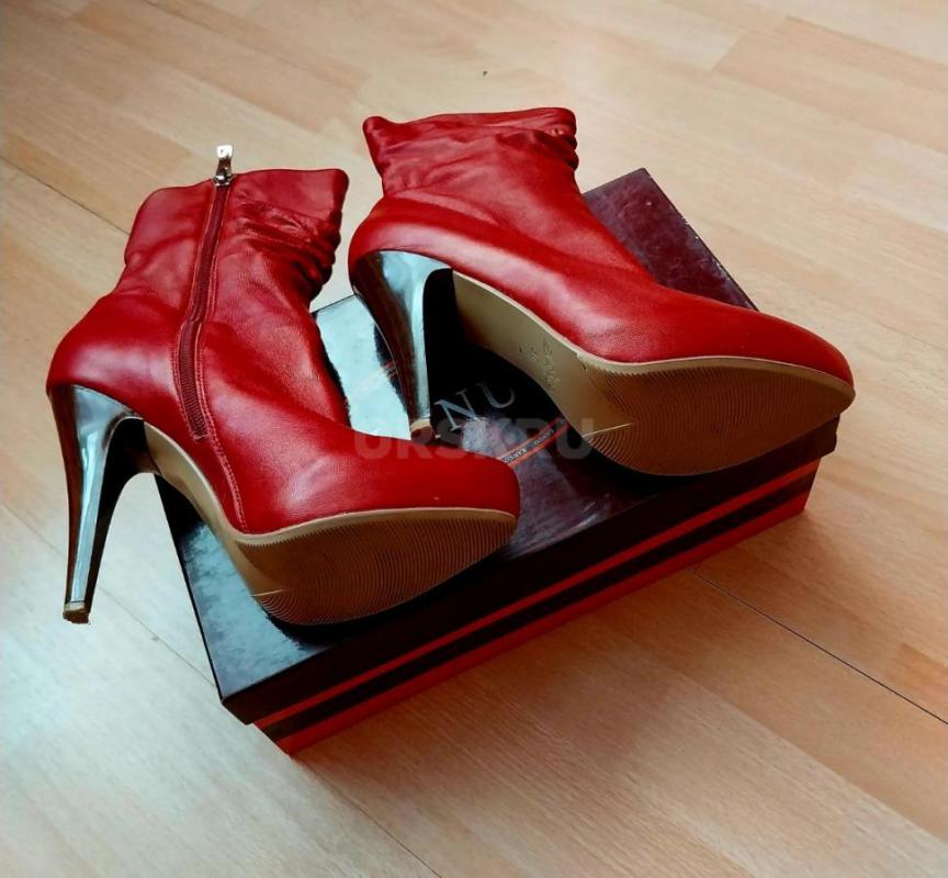 Новые полусапожки женские, натуральная кожа, скрытая платформа!!! - Орск