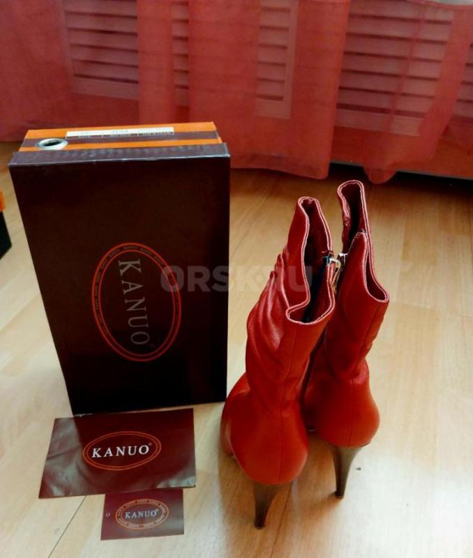 Новые полусапожки женские, натуральная кожа, скрытая платформа!!! - Орск