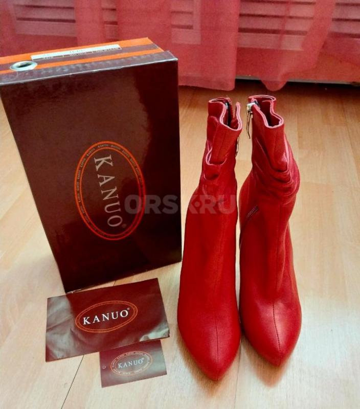 Новые полусапожки женские, натуральная кожа, скрытая платформа!!! - Орск