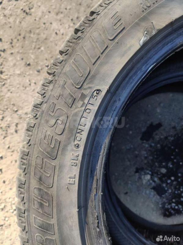 Продам одну зимнюю шину бриджстоун 7000 205-55-16 за 3000руб шипы на месте 95%. - Орск