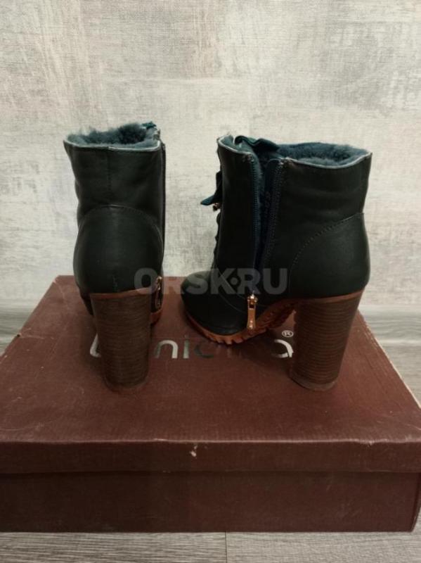 Новые зимние полусапожки 37 размер, натуральная кожа, мех. - Орск