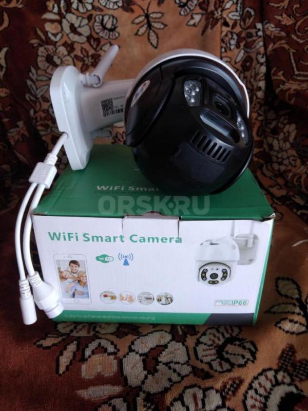 Продам камера видеонаблюдения (Новая) Wi-Fi, сим карта, флешка, датчик движения, микрофон на русском - Новотроицк