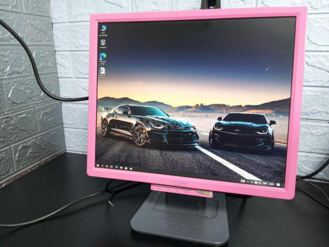 Монитор розовый 17 дюйм acer разрешение экрана 1280-1024. - Орск