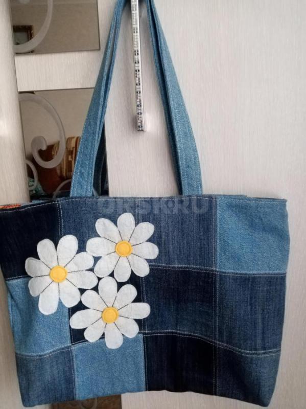 Сумки шоперы и рюкзаки из джинсовой ткани. - Орск