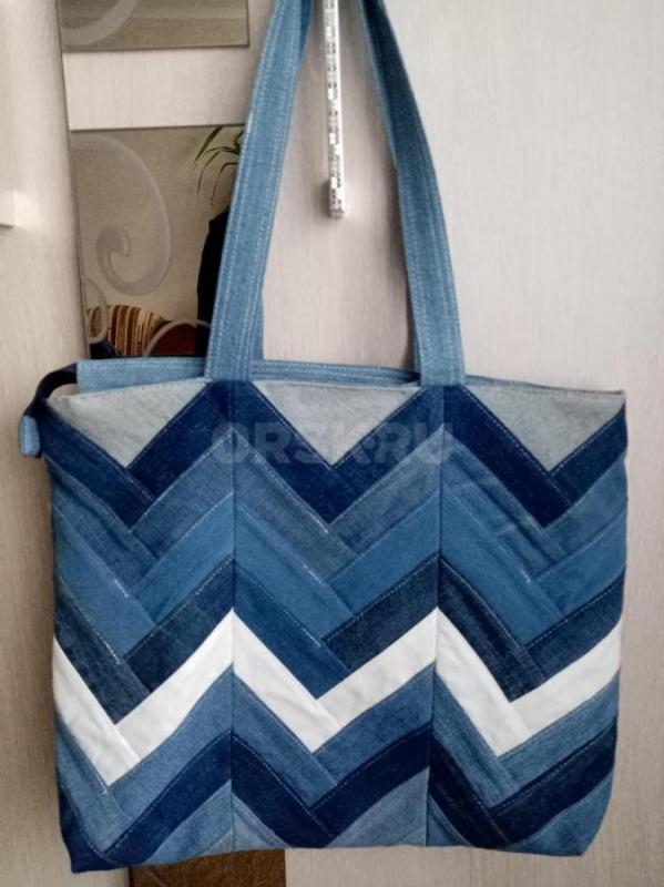 Сумки шоперы и рюкзаки из джинсовой ткани. - Орск