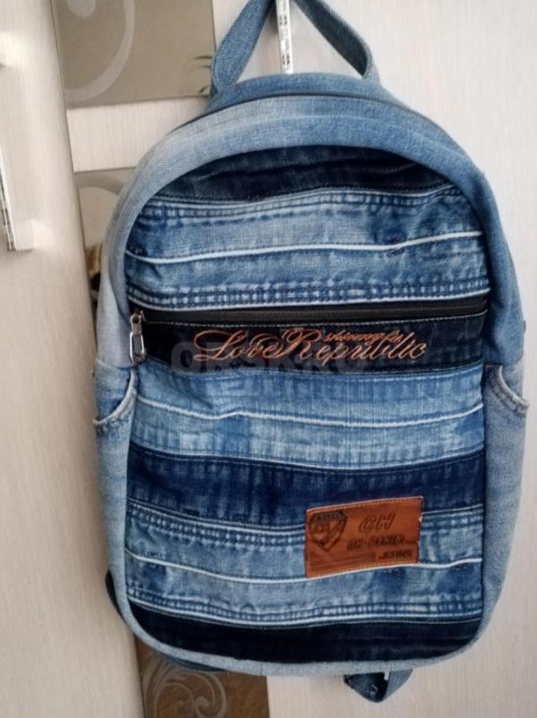 Сумки шоперы и рюкзаки из джинсовой ткани. - Орск