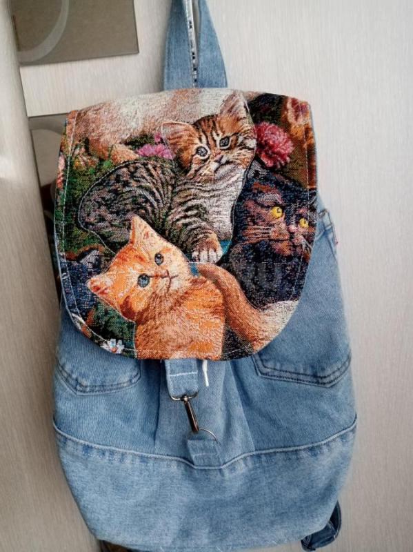 Сумки шоперы и рюкзаки из джинсовой ткани. - Орск