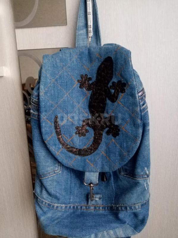 Сумки шоперы и рюкзаки из джинсовой ткани. - Орск