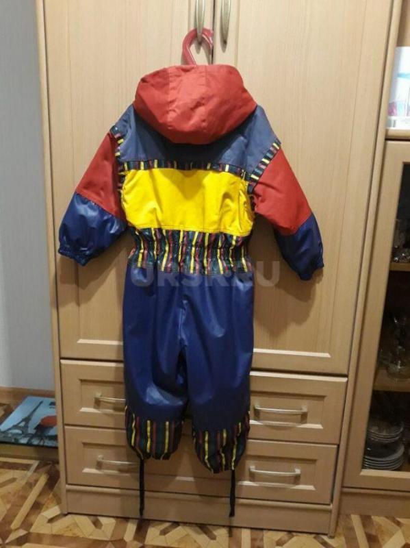 Демисезонный комбинезон, рост 100 см, теплый + в дар дождевик - Орск