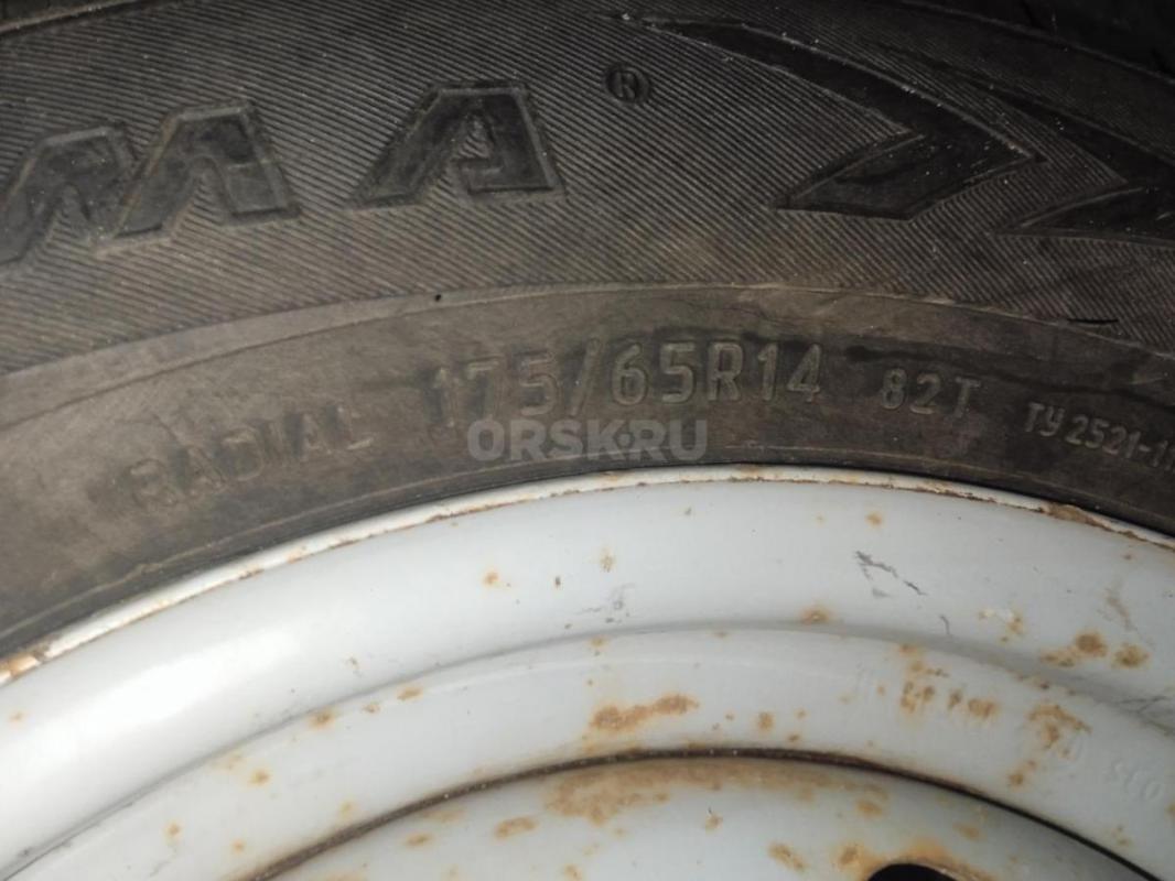 Продам комплект 175/65/R14 ,зимних колёс,2 практически новые 2024 года выпуска,все шипы на месте.2 п - Гай