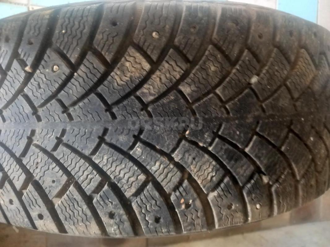 Продам комплект калес зима , диски под покраску , а так ровные , резина гудричь 205*55*16 стояли на - Орск