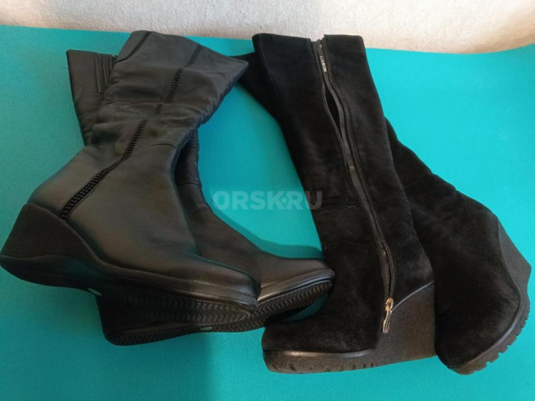 Продам(см.фото) обувь 36 размера :  женские  сапоги ,зимние,новые,из натур. - Орск