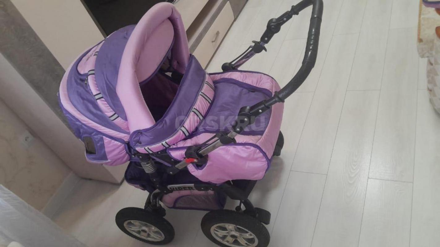 Детская коляска лето-зима трансформер б/у состояние отличное - Орск