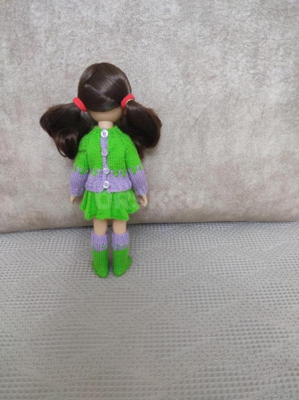 Продам вязаный комплект одежды на куклу Паола Рейна ростом 32 см. - Орск