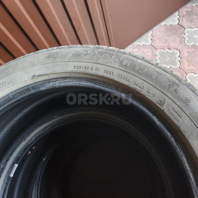 Продам резину б/у Continental 225/55 R19 Липучка - Орск