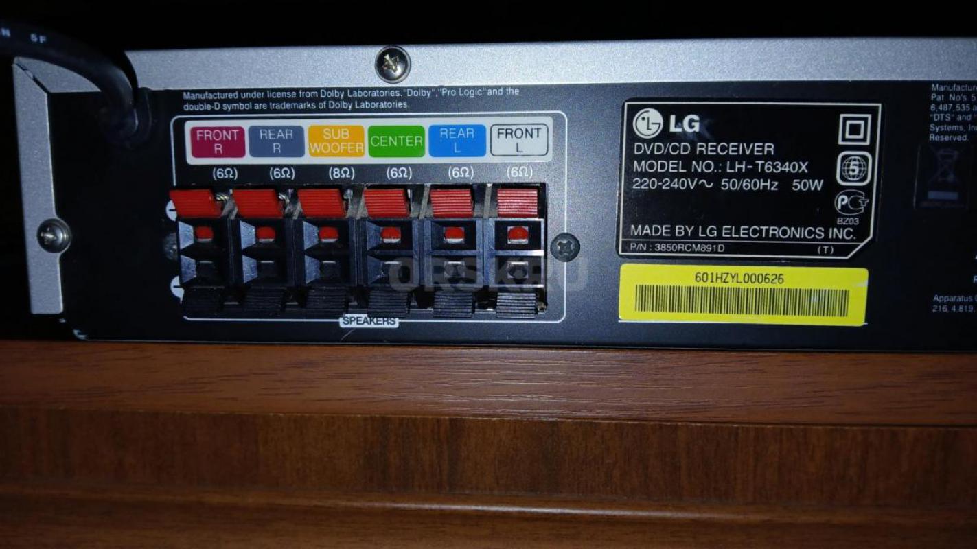 Продам домашний кинотеатр-ресивер LG LH-T6340X 
CD диски не воспроизводит и показывает на дисплее N - Орск