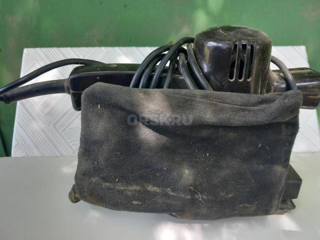 шлифмашинка СССР, плоскошлифовальная с мешком для сбора пыли. - Орск