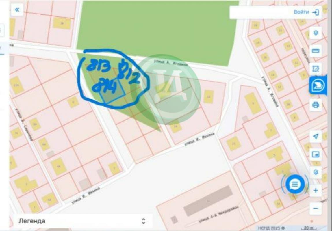 Продам земельный участок 7,87 соток (ИЖС) на ОЗТП, остановка Рябинушка, ул. - Орск