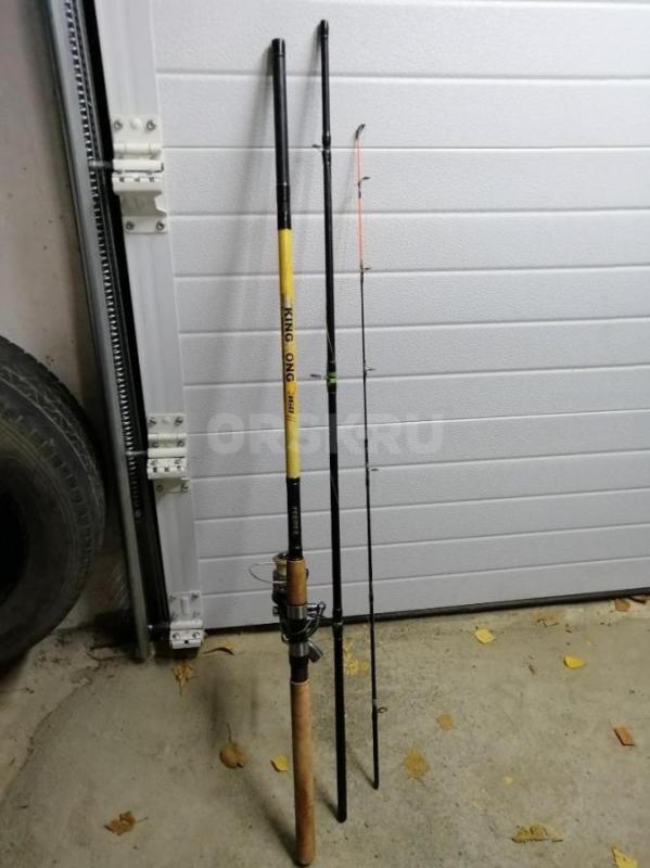 1 фидер длина 3.6-1 карповик  3.9.... 2 катушки с байтраном. - Орск