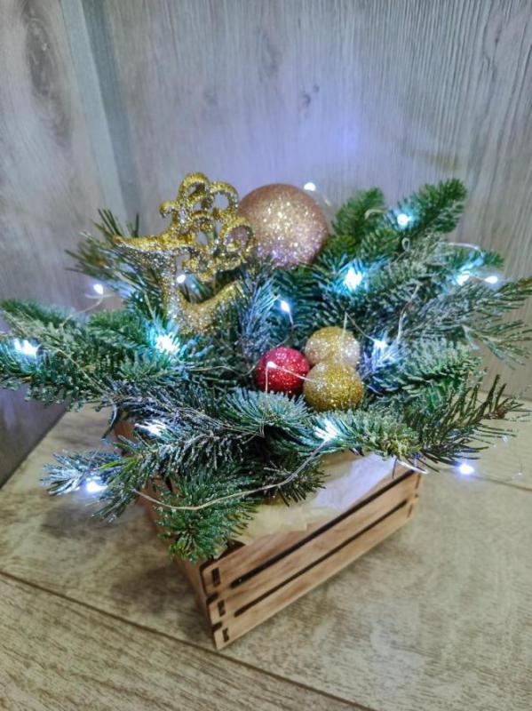 Новогодние композиции из ели и нобилиса. - Орск