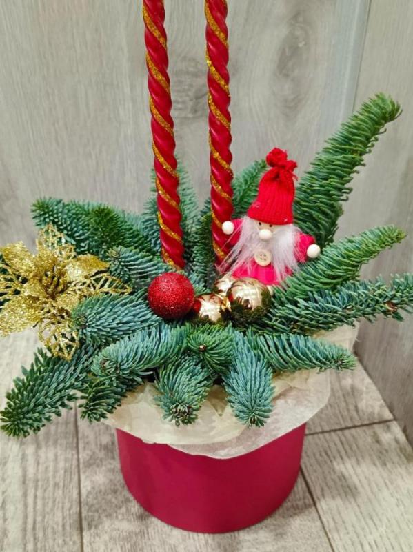 Новогодние композиции из ели и нобилиса. - Орск