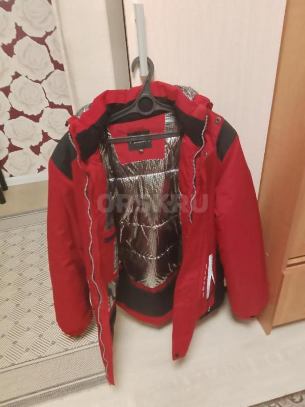 Куртка мужская 52-54 размер, легкая, теплая, с мембраной, со светоотражателями, практически новая - Орск