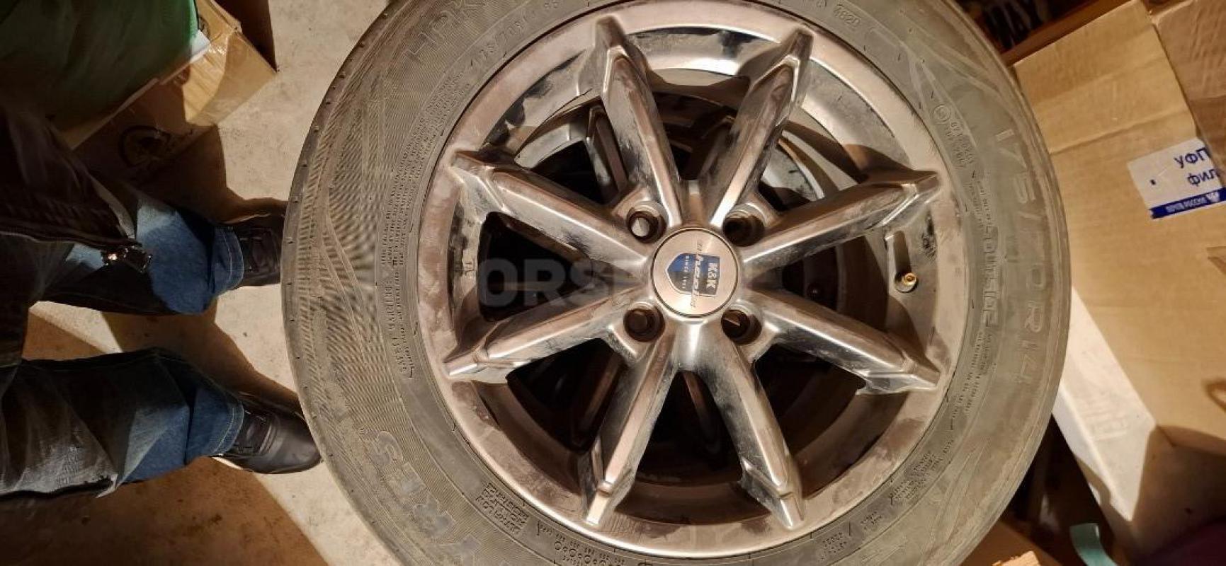 Продам диски в сборе стояли на королле 100, 175×70 R14 eT-45 , диски ровные без повреждений , резина - Орск