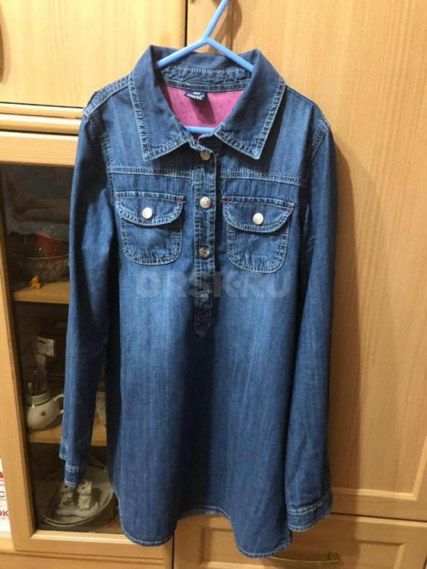 Пуховик р.158 в отличном состоянии, носили 1 сезон ( наяву красивее, отделка очень яркая) + в дар дж - Орск