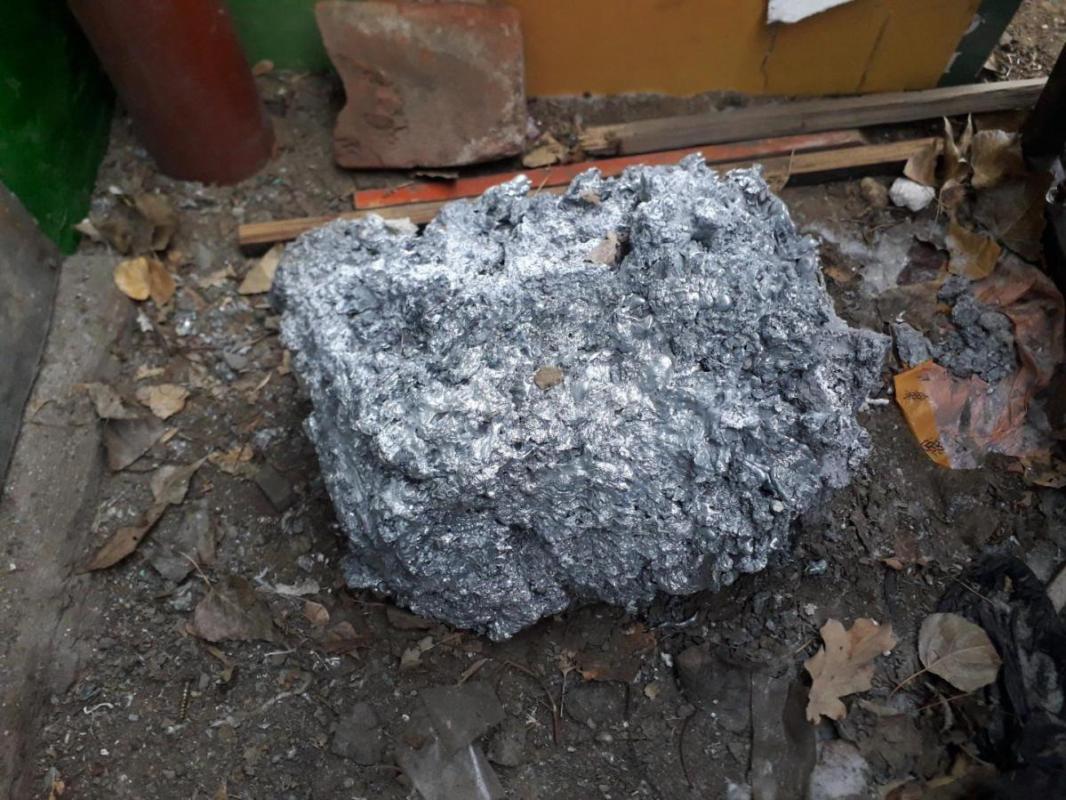 Ошмётки, отход, остатки, капли алюминия со шлаком примерно 360кг, 65р/кг. - Орск