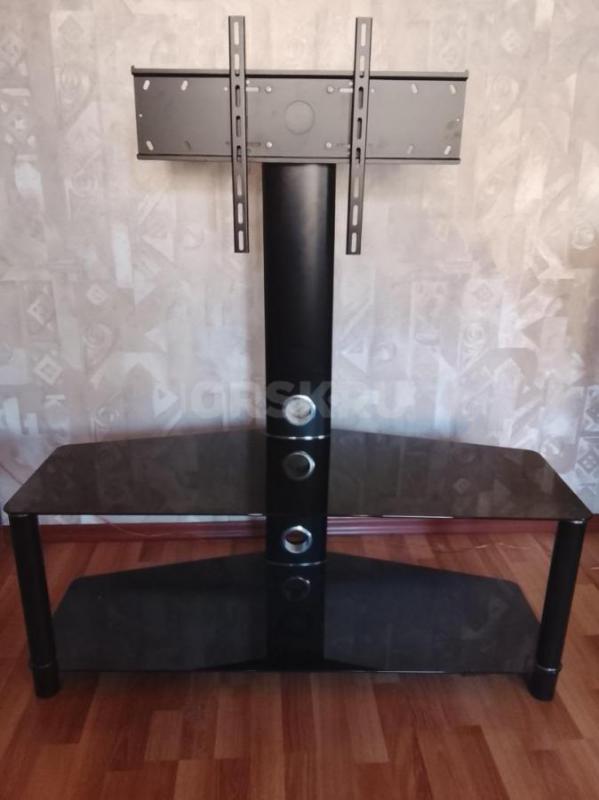 Продам полку с кронштейном под телевизор стекло и алюминий. - Орск