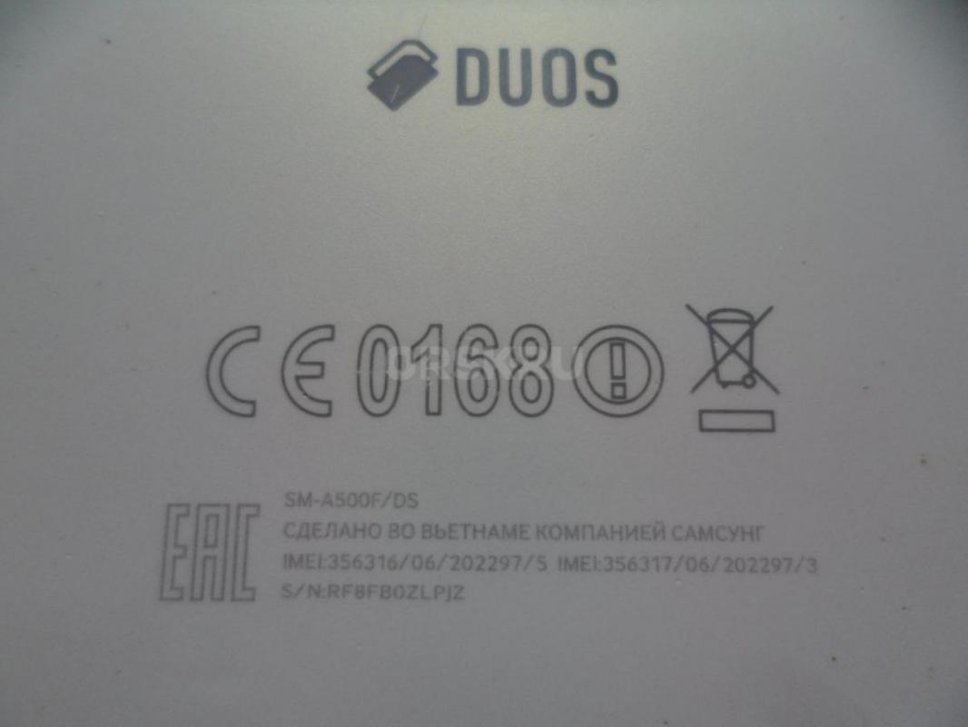 Смартфон Samsung SM-A500F/DS под восстановление. - Новотроицк